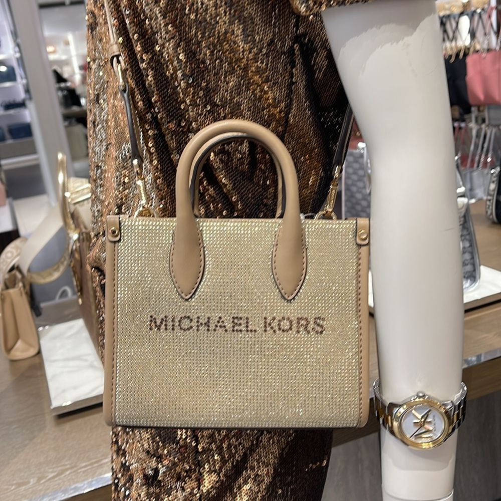 MICHAEL KORS MK
Mirella Extra-Small Logo XS Shopper XBody Leather Crossbody 
NWT - Picture 12 of 16